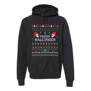 Funny I Prefer Halloween Christmas Sweater Best Ugly Xmas Premium Hoodie