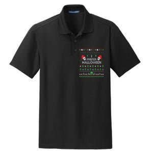 Funny I Prefer Halloween Christmas Sweater Best Ugly Xmas Dry Zone Grid Polo