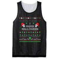 Funny I Prefer Halloween Christmas Sweater Best Ugly Xmas Mesh Reversible Basketball Jersey Tank