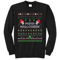 Funny I Prefer Halloween Christmas Sweater Best Ugly Xmas Tall Sweatshirt