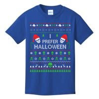 Funny I Prefer Halloween Christmas Sweater Best Ugly Xmas Gift Kids T-Shirt