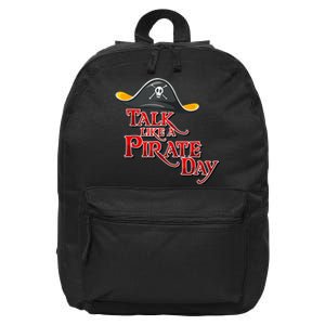 Funny International Pirate Day Costume Talk Like A Pirate 16 in Basic Backpack