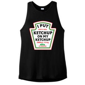 Funny I Put K.E.T.C.H.U.P On My K.E.T.C.H.U.P Condiment Catsup Design Ladies PosiCharge Tri-Blend Wicking Tank