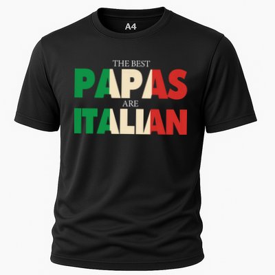 Funny Italian Papa Gift Best Papas Are Italian Flag Performance Shirt