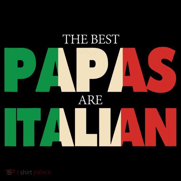 Funny Italian Papa Gift Best Papas Are Italian Flag Premium T-Shirt