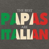 Funny Italian Papa Gift Best Papas Are Italian Flag Cotton Canvas Backpack