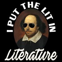 Funny I Put The Lit In Literature Gift Retro Funny Shakespeare Gift Cooling Performance Crew T-Shirt