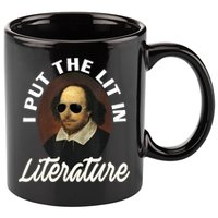 Funny I Put The Lit In Literature Gift Retro Funny Shakespeare Gift 11oz C Handle Ceramic Mug