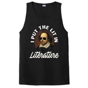 Funny I Put The Lit In Literature Gift Retro Funny Shakespeare Gift PosiCharge Competitor Tank