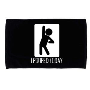 Funny I Pooped Today Humor I Pooped Microfiber Hand Towel