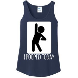 Funny I Pooped Today Humor I Pooped Ladies Essential Tank