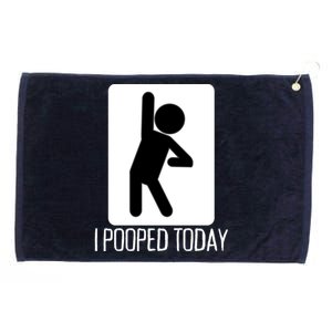 Funny I Pooped Today Humor I Pooped Grommeted Golf Towel