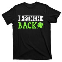 Funny I Pinch Back Saint Patrick's Day Lucky Irish Clover T-Shirt