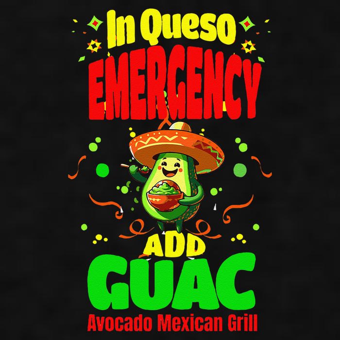 Funny In Queso Emergency Add Guac Ladies PosiCharge Tri-Blend Wicking Tank
