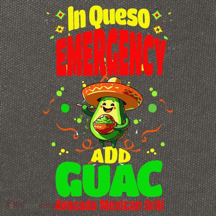 Funny In Queso Emergency Add Guac Cotton Canvas Backpack