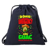 Funny In Queso Emergency Add Guac Drawstring Bag