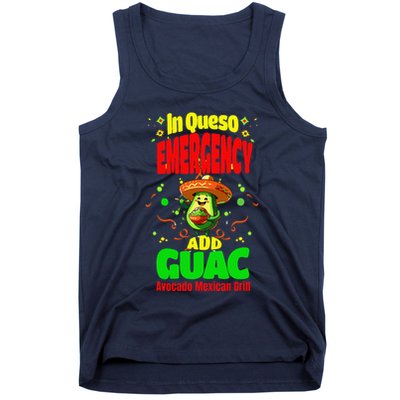 Funny In Queso Emergency Add Guac Tank Top