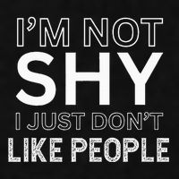 Funny Introvert Quotes And Sayings About Not Being Shy Ladies PosiCharge Tri-Blend Wicking Tank