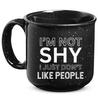 Funny Introvert Quotes And Sayings About Not Being Shy 15oz Campfire Ceramic Mug