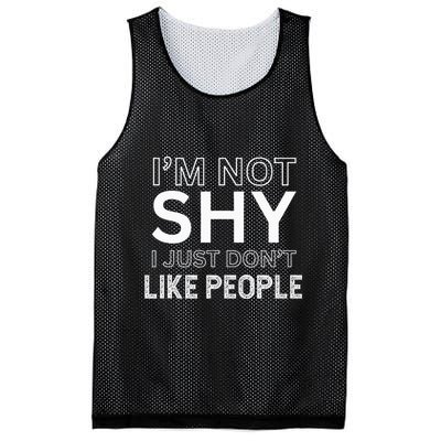 Funny Introvert Quotes And Sayings About Not Being Shy Mesh Reversible Basketball Jersey Tank