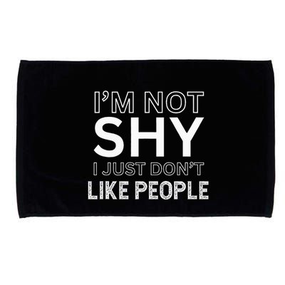 Funny Introvert Quotes And Sayings About Not Being Shy Microfiber Hand Towel