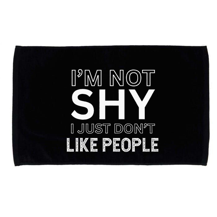 Funny Introvert Quotes And Sayings About Not Being Shy Microfiber Hand Towel