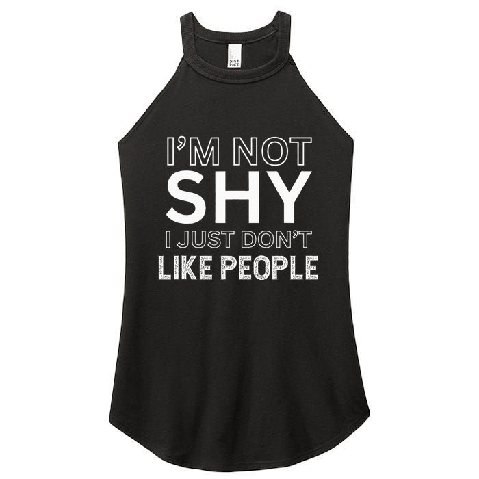 Funny Introvert Quotes And Sayings About Not Being Shy Women's Perfect Tri Rocker Tank