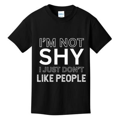 Funny Introvert Quotes And Sayings About Not Being Shy Kids T-Shirt