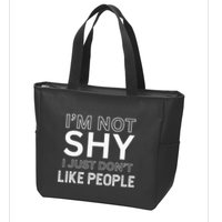 Funny Introvert Quotes And Sayings About Not Being Shy Zip Tote Bag