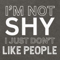 Funny Introvert Quotes And Sayings About Not Being Shy Cotton Canvas Backpack