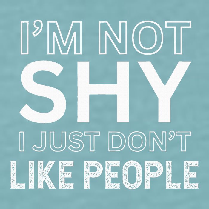 Funny Introvert Quotes And Sayings About Not Being Shy Sueded Cloud Jersey T-Shirt