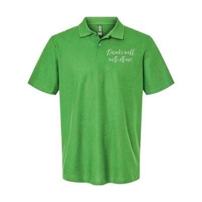 Funny Ing Quote Party Gift Cute S Well With Others Gift Softstyle Adult Sport Polo