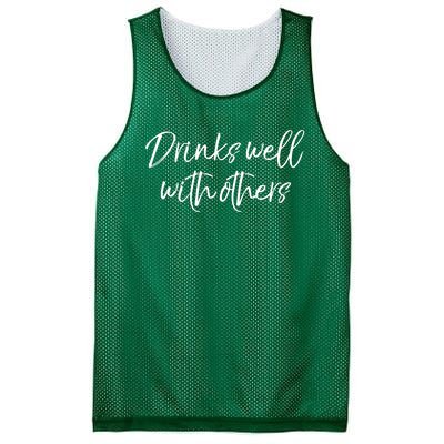 Funny Ing Quote Party Gift Cute S Well With Others Gift Mesh Reversible Basketball Jersey Tank