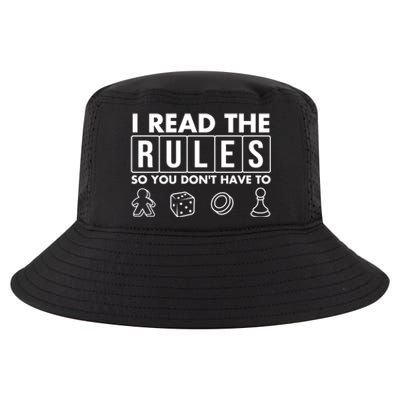 Funny I Read The Rules So You Dont Have To Board Game Gift Cool Comfort Performance Bucket Hat