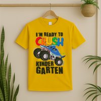 Funny I'm Ready To Crush Kindergarten Shark Monster Truck T-Shirt