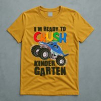 Funny I'm Ready To Crush Kindergarten Shark Monster Truck T-Shirt