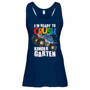 Funny I'm Ready To Crush Kindergarten Shark Monster Truck Ladies Essential Flowy Tank