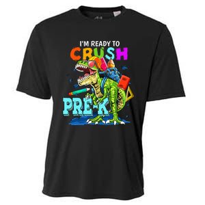 Funny I'm Ready To Crush Prek Dinosaur Back To School Cooling Performance Crew T-Shirt