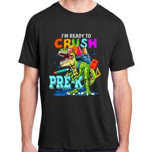 Funny I'm Ready To Crush Prek Dinosaur Back To School Adult ChromaSoft Performance T-Shirt