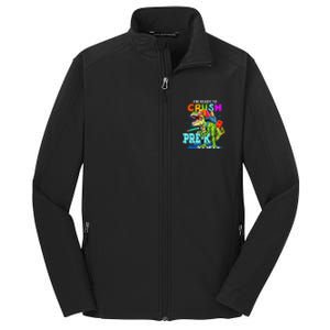 Funny I'm Ready To Crush Prek Dinosaur Back To School Core Soft Shell Jacket