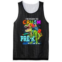 Funny I'm Ready To Crush Prek Dinosaur Back To School Mesh Reversible Basketball Jersey Tank