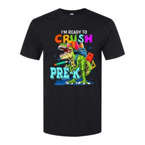 Funny I'm Ready To Crush Prek Dinosaur Back To School Softstyle CVC T-Shirt