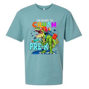 Funny I'm Ready To Crush Prek Dinosaur Back To School Sueded Cloud Jersey T-Shirt