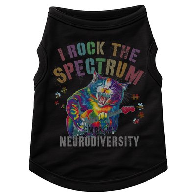 Funny I ROCK THE SPECTRUM Autism Awareness Dad Support Doggie Tank
