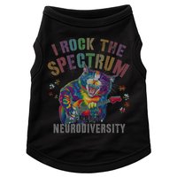 Funny I ROCK THE SPECTRUM Autism Awareness Dad Support Doggie Tank