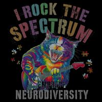 Funny I ROCK THE SPECTRUM Autism Awareness Dad Support Poster