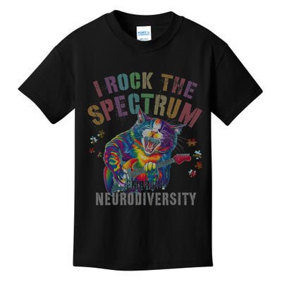 Funny I ROCK THE SPECTRUM Autism Awareness Dad Support Kids T-Shirt