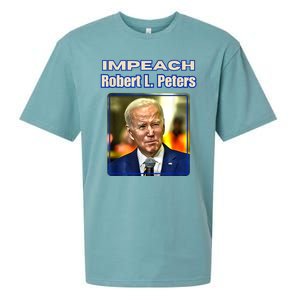 Funny Impeach Robert L Peters Anti Biden Political Pro Trump Sueded Cloud Jersey T-Shirt