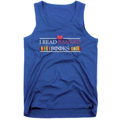 Funny I Read Banned Books Funny Gift National Librarian Week Great Gift Tank Top