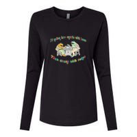 Frog I'd Rather Have Crumbs With Bums Womens Cotton Relaxed Long Sleeve T-Shirt